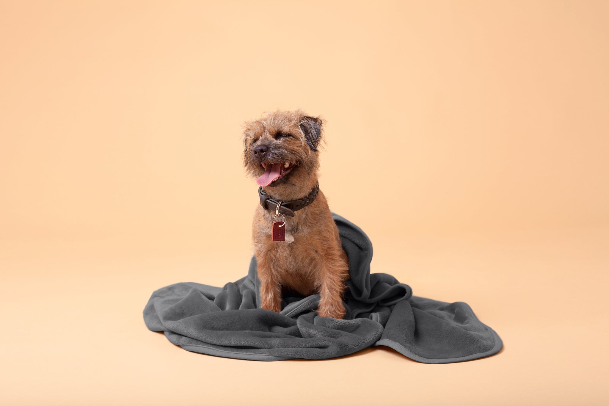 Soft Fleece Blanket in Dark Grey