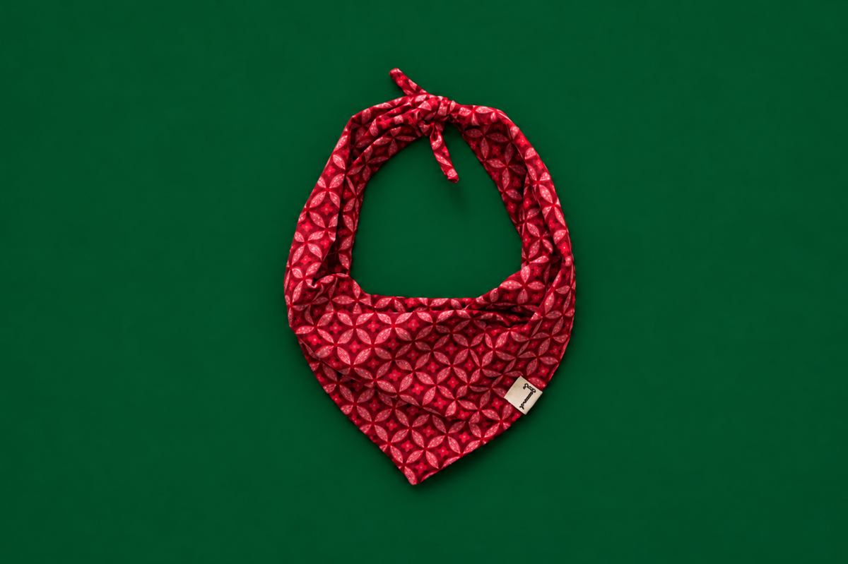 Bandana in festlichem Rot